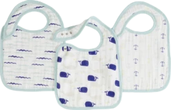 Aden + Anais Classic Snap Bibs - 3 Pack -Stroller Shop 24 12 20174050992050 7118 1 classic snap bib 3 pk high seas product