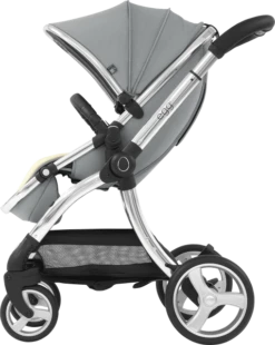 Egg 2 Stroller And Carrycot - Monument Grey -Stroller Shop 25 11 20204540260072 egg2 monument grey side view world facing