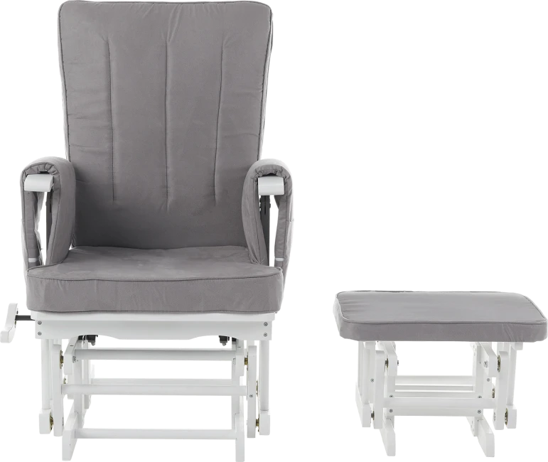 Obaby Deluxe Reclining Glider Chair And Stool 3 Obaby Deluxe Reclining Glider Chair And Stool
