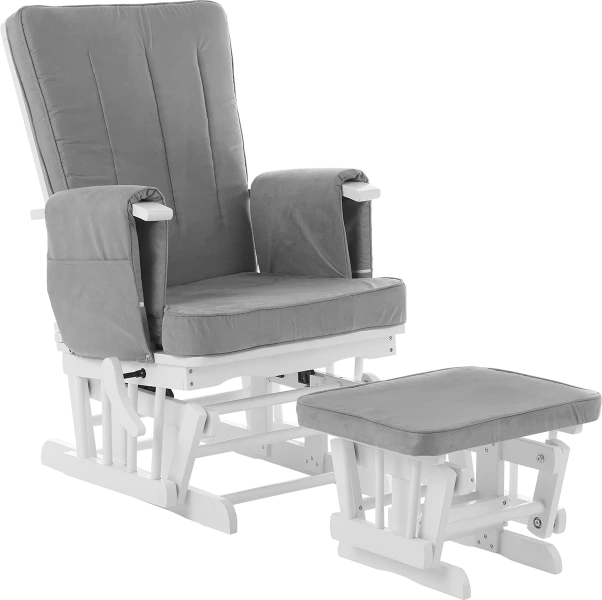 Obaby Deluxe Reclining Glider Chair And Stool 4 Obaby Deluxe Reclining Glider Chair And Stool - Image 2
