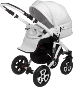Mee-Go Milano Sport - White Chassis -Stroller Shop 26 10 20172038350541 MILANO PUSHCHAIR SPORTS WHITE LILY WHITE 0001 rt