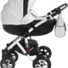 Mee-Go Milano Sport - White Chassis -Stroller Shop 26 10 20174858248730 MILANO SPORT WHITE MONO 0001 rt