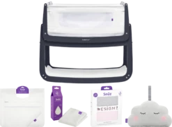 Snüz SnuzPod 4 Complete Bundle - Navy -Stroller Shop 26 10 20202885098819 Navybundle rosespots