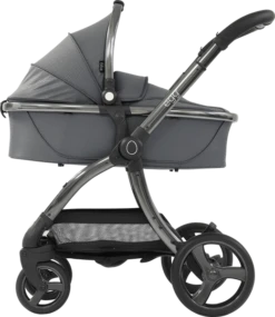 Egg 2 Carrycot - Special Editions -Stroller Shop 26 11 20202413660134 egg2 jurassic grey side view carrycot on chassis