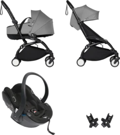 BABYZEN YOYO² With Bassinet Travel System - Black Frame